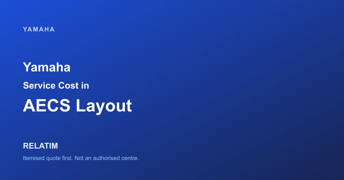 Yamaha Service Cost in AECS Layout, Bangalore